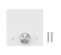 Tissting Thermostat Intelligent WiFi Programmables pour le Chauffage, Écran Couleur Contrôle Numérique Knob, Température Précise 24V pour Système de Chauffage au Sol et Sauna Résid (Blanche)