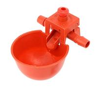 Tissting Tissting Automatic Water Bowl Cup, 10pcs Voleur de volaille Taugh Waterer for Poultry Chileur Drinker Drinker Waterer for Chicken Duck Goose Cage Accessoires Red 3,5