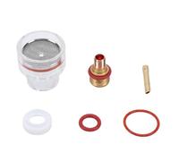 Tissting Torch Glass Cup Kit 3/32in - pour soudure WP 17 18 26 avec collets, corps, lentille à gaz, joint torique et anneau en silicone, accessoire de soudure haute température