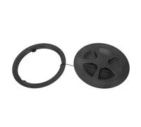 Tissting Trappe d'Accès Pont Bateau Ronde 8 Pouces/20.3cm Couverture Inspection Durable ABS, Plaque Pont pour Yachts et Camping Cars Marine Montage Rapide (Noire)