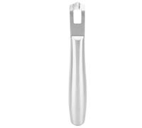 Tissting Zesteur de Citron en Acier Inoxydable, Outil Multifonction pour Zester et Éplucher Légumes Fruits Agrumes Carottes, Design Ergonomique pour Préparation Cocktails et Cuisin (Argent)