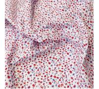 Tissu 100% coton imprimés fleuris ROUGE Rouge 160