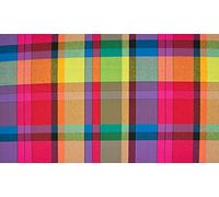 Tissu 100 % popeline de coton - Motif tartan Madras Check Rainbow 005 - 1/2 m - 145 cm x 50 cm