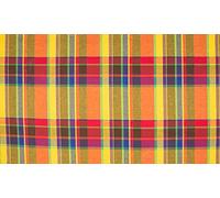 Tissu 100 % popeline de coton, motif tartan Madras Check Rainbow 007, 1/8 m 36 cm x 50 cm
