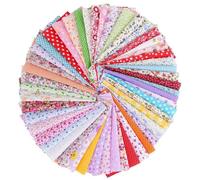 Tissu 100pcs coton patchwork carré imprimé différents modèles d'accessoires vestimentaires pour la couture bricolage