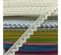 Tissu à coudre en coton, dentelle, décoration, scrapbooking, bricolage, largeur 15 mm, 2 mètres, 7LS75-4, beige-15 mm