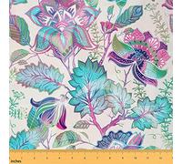 Tissu à motif cachemire aquarelle par The Yard, fleur de mauvaises herbes rustique, tissu d'ameublement pour chaises et canapés, tissu imperméable à imprimé indien traditionnel pour tissus