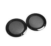 Tissu Acoustique,Toile pour Enceinte 2pcs 2 Pouce 3 Pouces 4 Noir Remplacement Rond Speaker Haut-Parleur de Protection Mesh Cover Coucher Circle Accessoires(2 inch)
