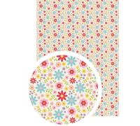 Tissu Adhésif A4 Fleurs Folles