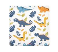 Tissu adhésif pour appareil photo Motif dinosaure carré magique autocollant pour objectif de caméra protecteur anti-rayures pour objectif sac de maquillage, 35 x 35 cm, multicolore, 13.8x13.8in,