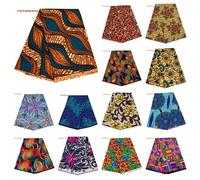 Tissu africain Ankara cire Patchwork Style rétro Double impressions chaîne bricolage tissu matériel de couture afrique pagne Polyester Tissu FP6520