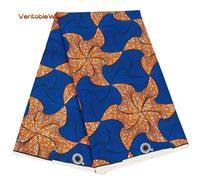 Tissu Africain Batik Pagne À Imprimés,Véritable Cire,Couture De Robe De Mariée,Artisanat Polyester,A-5 - Type 3 Yards #U