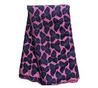 Tissu Africain En Dentelle De Coton Brodé Avec Pierres, Voile Suisse, Mode Française, 5 Yards, Couture Un Design Magnifique Et éLéGant(7DX051)