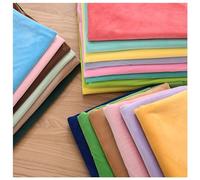 Tissu Ameublement Velours au Mètre À Poils Courts Tissu de Velvet Uni Moelleux Matériau de Matt, pour DIY, Habillement, Costumes, Projets de Couture, Rideaux, 50x50cm (Color : Cream)