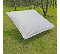 Tissu Anti chaleur Réfléchissant Exterieur 99%, Toile D'ombrage en Aluminium, Filet Anti Chaleur Rectanglulaire avec Bords Renforcés et Oeillets, Bache Anti Soleil pour Patio Jardin Serre Voiture ( Co