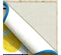 Tissu Antiderapant 120 x 170 cm sans Trace Antidérapant Doublure D'Étagère de Tiroir Découpable pour Tapis, Moquettes et Sols Stratifiés, Blanc cassé