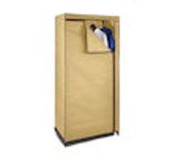 Tissu armoire beige - 160 x 75 cm - armoire mobile avec tringle à vêtements