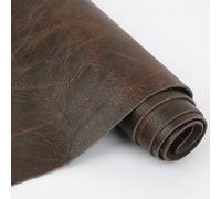 tissu artificiel, Cuir de vachette pleine fleur marron, plusieurs tailles disponibles, idéal for les loisirs créatifs(20x30cm)