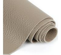 tissu artificiel, Cuir de vachette tanné végétal 1,5 mm, for loisirs créatifs en cuir, multicolore, plusieurs tailles(Light Gr,20x30cm)