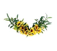 Tissu artificiel tournesol décoratif Swag pour mariage maison décoration