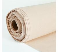 Tissu au mètre (1 m, calicot naturel) 147,5 cm de large, poids moyen, 100% coton, pour nappes, couture, matelassage, doublures de rideaux, housses de coussin et sacs fourre-tout | FT Fashion Track