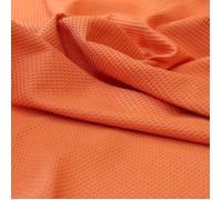Tissu au mètre coton nid d'abeille ORANGE Rose 285