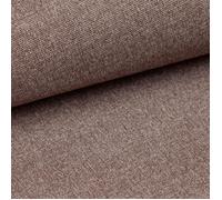 Tissu au Mètre - Palermo - Oeko-Tex - Polyester - Brun Moka - Ameublement
