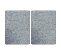 Tissu Autocollant Gris 20x30cm Patch Thermocollant Forte Adherence