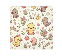 Tissu autocollant magique Little Cute Duck pour objectif d'appareil photo, protecteur d'objectif et de maquillage, 35,1 x 35,1 cm, Multicolore, 13.8x13.8in, Moderne