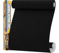 Tissu Autocollant Reparation, 40 x 160 cm Imperméable Pièce Autocollante Tissu, Extérieur Tissus Réparation Autocollant pour Canapés, Bateau, Tentes, Chaises, Longues, Bâche, Auvents Noir