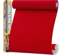 Tissu Autocollant Reparation, 40 x 160 cm Imperméable Pièce Autocollante Tissu, Extérieur Tissus Réparation Autocollant pour Canapés, Bateau, Tentes, Chaises, Longues, Bâche, Auvents Rouge Vif