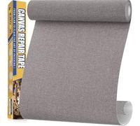Tissu Autocollant Reparation Gris, 40x160cm Patch Autocollant Textile Imperméable en Toile, Extérieur Patch Réparation Tissu pour Canapés, Siège Auto, Tentes, Bâche, Auvents, Parasol