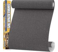 Tissu Autocollant Reparation Gris Cendré, 40x160cm Patch Autocollant Textile Imperméable en Toile, Extérieur Patch Réparation Tissu pour Canapés, Siège Auto, Tentes, Bâche, Auvents, Parasol