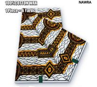 Tissu Batik Doux De Haute Qualité,Coton,Imprimé D'avertissement,Garantie,Group Ankara,Africain,Pdesktop - Type 6 Yards #K