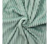 Tissu Binky - Minky Grosses Côtes - Vendu au Mètre - 310g/m² Largeur 150cm (vert sauge)