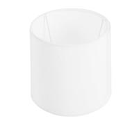 Tissu Blanc Abat-jour Tambour pour Lampe Suspendue Élégante | Remplacement pour Plafonnier, Trou Central 3cm, Structure Métal et Plastique, Chambre Salon Bureau