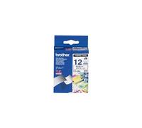 - Tissu - blanc, bleu - Rouleau (1,2 cm) 1 cassette(s) ruban - pour P-Touch PT-1010, 1080, 1090, 1230, 1290, 18, 2030, 2730, 3600, 7100, 9700, 9800,