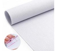 Tissu Broderie 1,5 x 1 m Toile Aïda 11 CT Tissu de Point de Croix Blanche