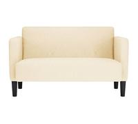 Tissu CANAPÉ FIXE - SHIELDPRO® - Canapé causeuse - 2 PLACES - - pour salon - crème 109 cm velours côtelé 660307