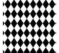 Tissu Carnaval, tissu strech ARLEQUIN BLANC/NOIR, tissus costumés, 100% polyester, tissus au mètre, 1 mètre x 150 cm