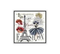 Tissu carré Jacquard 48x48 Paris(...) - ADELEBLANC