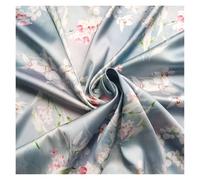 Tissu Charmeuse extensible soyeux for couture de robe, kimono, pyjama, satin doux Pour la Confection de Vêtements(Color 2,10Meters X 1.48Meter)