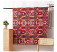 Tissu Chenille Tissu D'ameublement à Motifs Kilim Bohémien Boho Tapisserie Tribal Tissu Ethnique Tissu Décoratif pour Ameublement et Décoration D'intérieur, 1.8m de large (Color : A2#Yellow)