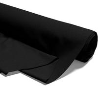 Tissu coton au mètre en - Tissus à coudre au mètre Tissu de décoration léger pour enfants Tissu à la mode au metre pour Couture Noir ou Blanc (NOIR, 2 mètres de 240 cm de Largeur)
