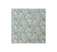 Tissu coton Bio feuillage blanc vendu par 50 cm(...) - Vert