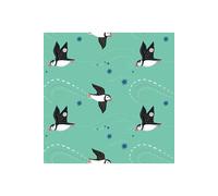 Tissu coton Dashwood oiseaux vendu au mètre(...) - 0002 Vert anis