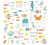 Tissu coton Dashwood Summer Fun animaux marins vendu au mètre(...) - fun blanc fun blanc G