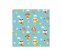 Tissu coton Dashwood Summer Fun animaux vendu au mètre(...) - Bleu (52)