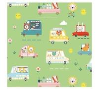 Tissu coton Dashwood Summer Fun véhicules vendu au mètre(...) - 0009 Vert 0009 Vert G