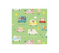 Tissu coton Dashwood Summer Fun véhicules vendu au mètre(...) - 0009 Vert